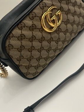 Gucci GG Canvas Marmont Small Camera Bag
